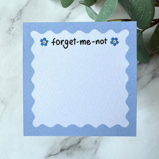 'Forget-me-not' Sticky Notes